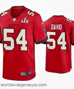 Marvelously styled Lavonte David Buccaneers Red Super Bowl Lv Game Jersey