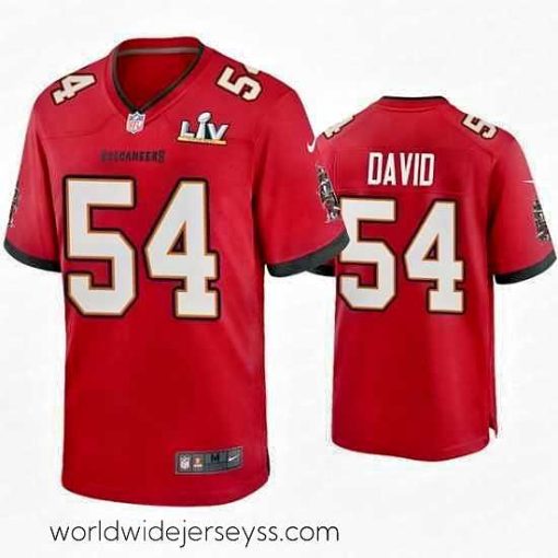 Marvelously styled Lavonte David Buccaneers Red Super Bowl Lv Game Jersey