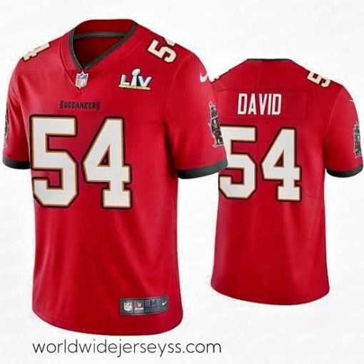 Exquisitely designed Lavonte David Buccaneers Red Super Bowl Lv Vapor Limited Jersey