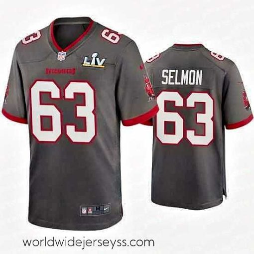 Exquisitely designed Lee Roy Selmon Buccaneers Pewter Super Bowl Lv Game Jersey