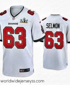 Finely crafted Lee Roy Selmon Buccaneers White Super Bowl Lv Game Jersey
