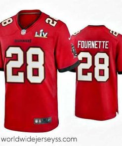 Marvelously styled Leonard Fournette Buccaneers Red Super Bowl Lv Game Jersey