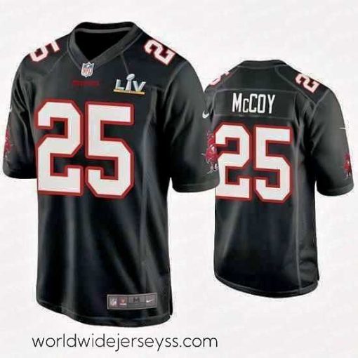 Exceptionally fashioned Lesean Mccoy Buccaneers Black Super Bowl Lv Game Fashion Jersey