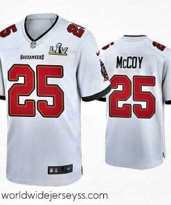 Exceptionally fashioned Lesean Mccoy Buccaneers White Super Bowl Lv Game Jersey