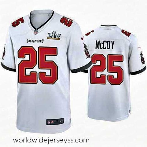 Exceptionally fashioned Lesean Mccoy Buccaneers White Super Bowl Lv Game Jersey