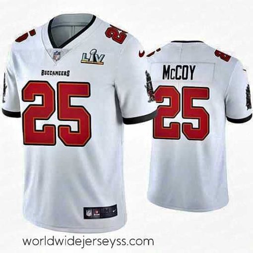 Superbly made Lesean Mccoy Buccaneers White Super Bowl Lv Vapor Limited Jersey