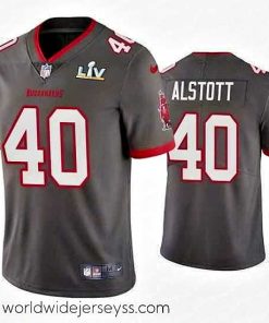 Marvelously styled Mike Alstott Buccaneers Pewter Super Bowl Lv Vapor Limited Jersey