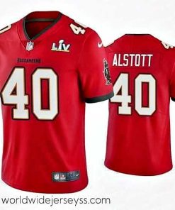 Finely crafted Mike Alstott Buccaneers Red Super Bowl Lv Vapor Limited Jersey
