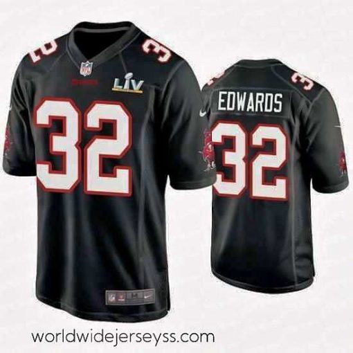Exceptionally fashioned Mike Edwards Buccaneers Black Super Bowl Lv Game Fashion Jersey