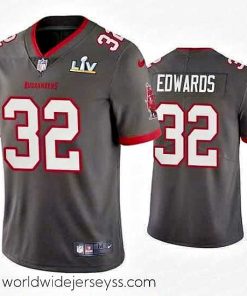Exquisitely designed Mike Edwards Buccaneers Pewter Super Bowl Lv Vapor Limited Jersey