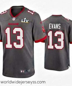 Exceptionally fashioned Mike Evans Buccaneers Pewter Super Bowl Lv Game Jersey