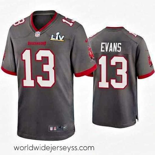 Exceptionally fashioned Mike Evans Buccaneers Pewter Super Bowl Lv Game Jersey
