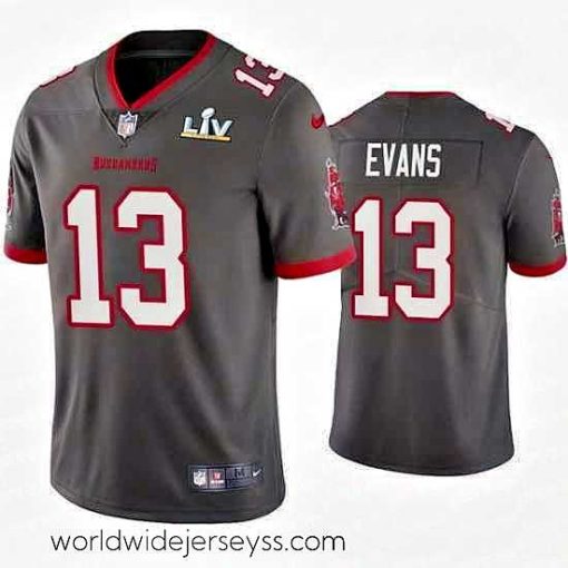 Finely crafted Mike Evans Buccaneers Pewter Super Bowl Lv Vapor Limited Jersey