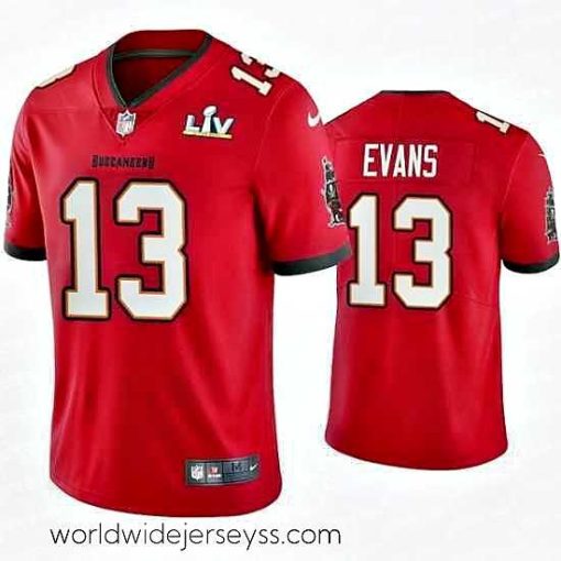 Superbly made Mike Evans Buccaneers Red Super Bowl Lv Vapor Limited Jersey
