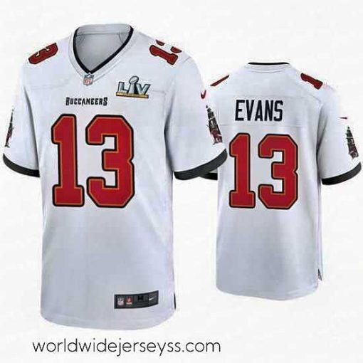 Superbly made Mike Evans Buccaneers White Super Bowl Lv Game Jersey