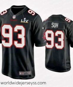 Exceptionally fashioned Ndamukong Suh Buccaneers Black Super Bowl Lv Game Fashion Jersey