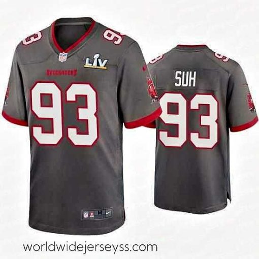 Exceptionally fashioned Ndamukong Suh Buccaneers Pewter Super Bowl Lv Game Jersey