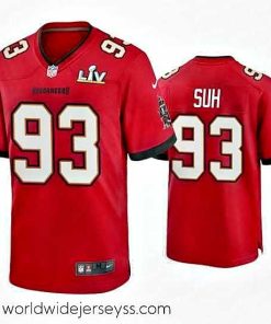 Exquisitely designed Ndamukong Suh Buccaneers Red Super Bowl Lv Game Jersey