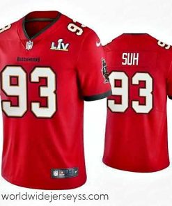 Marvelously styled Ndamukong Suh Buccaneers Red Super Bowl Lv Vapor Limited Jersey