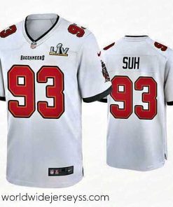 Exquisitely designed Ndamukong Suh Buccaneers White Super Bowl Lv Game Jersey