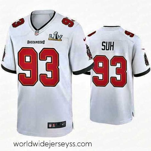 Exquisitely designed Ndamukong Suh Buccaneers White Super Bowl Lv Game Jersey