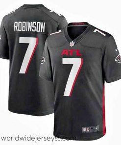 Exceptionally fashioned Nike Atlanta Falcons #7 Bijan Robinson Black 2023 NFL Draft Vapor Limited Jersey