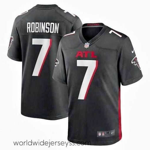Exceptionally fashioned Nike Atlanta Falcons #7 Bijan Robinson Black 2023 NFL Draft Vapor Limited Jersey