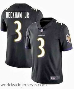 Superbly made Nike Baltimore Ravens #3 Odell Beckham Jr Black Vapor Untouchable Limited Jersey
