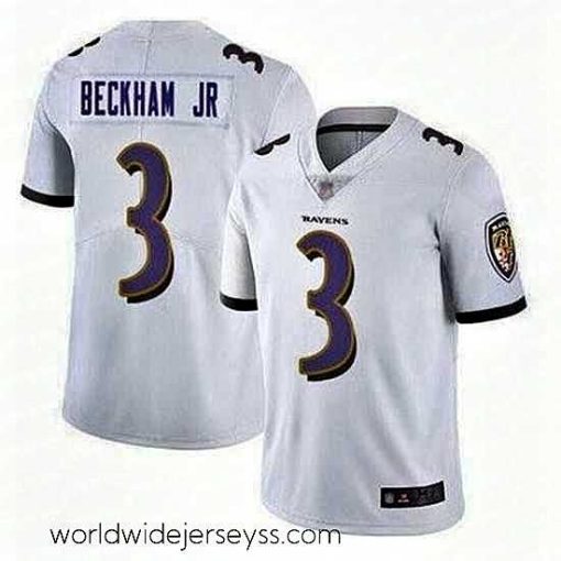 Marvelously styled Nike Baltimore Ravens #3 Odell Beckham Jr White Vapor Untouchable Limited Jersey