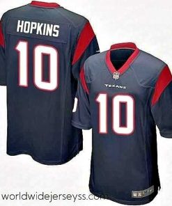 Superbly made Nike Houston Texans 10 DeAndre Hopkins Game Navy Blue Team Color NFL Jersey
