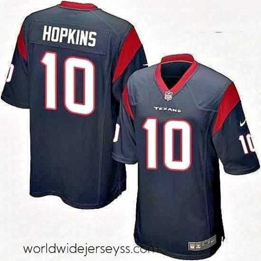 Finely crafted Nike Houston Texans 10 DeAndre Hopkins Game Navy Blue Team Color NFL Jersey