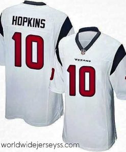 Marvelously styled Nike Houston Texans 10 DeAndre Hopkins Game White NFL Jersey