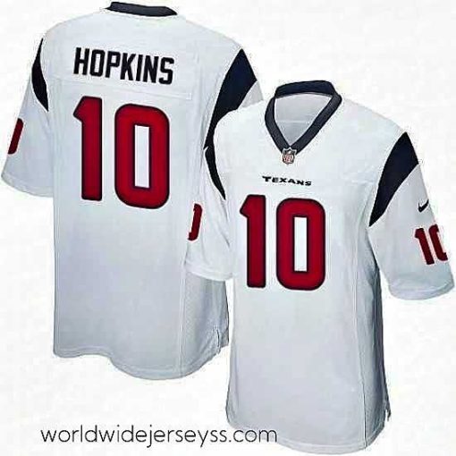 Marvelously styled Nike Houston Texans 10 DeAndre Hopkins Game White NFL Jersey