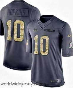 Superbly made Nike Houston Texans 10 DeAndre Hopkins Limited Black 2016 Salute to Service NFL Jersey