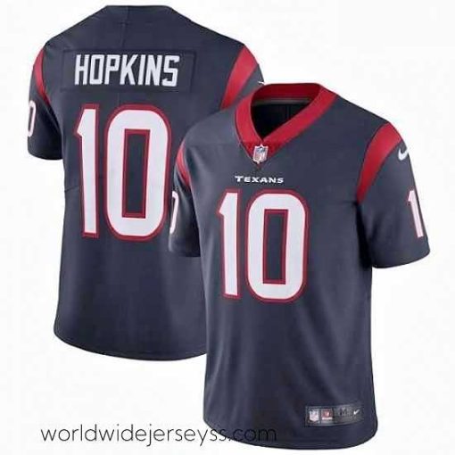 Superbly made Nike Houston Texans 10 DeAndre Hopkins Limited Navy Blue Team Color Vapor Untouchable NFL Jersey