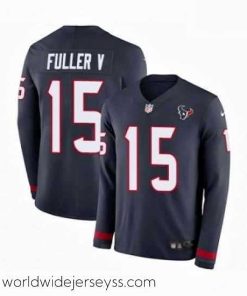 Exceptionally fashioned Nike Houston Texans 15 Will Fuller V Limited Navy Blue Therma Long Sleeve NFL Jersey