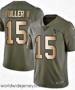 Exceptionally fashioned Nike Houston Texans 15 Will Fuller V Limited OliveGold 2017 Salute to Service NFL Jersey