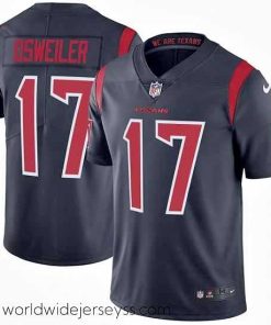Marvelously styled Nike Houston Texans #17 Brock Osweiler Navy Color Rush Limited Jersey