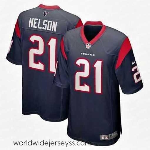 Superbly made Nike Houston Texans 21 Steven Nelson Navy Vapor Limited Jersey