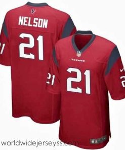 Exceptionally fashioned Nike Houston Texans 21 Steven Nelson Red Vapor Limited Jersey