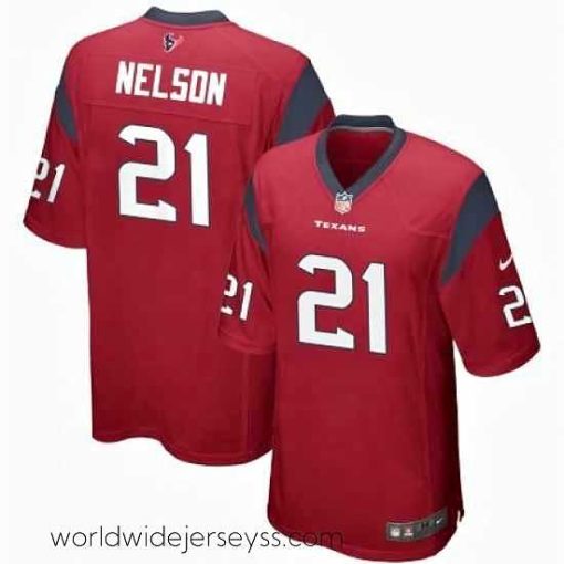 Exceptionally fashioned Nike Houston Texans 21 Steven Nelson Red Vapor Limited Jersey