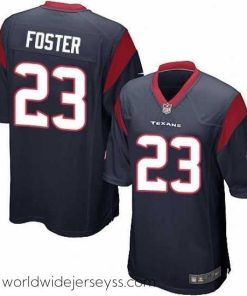 Finely crafted Nike Houston Texans 23 Arian Foster Game Navy Blue Team Color NFL Jersey