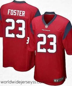 Superbly made Nike Houston Texans 23 Arian Foster Game Red Alternate NFL Jersey