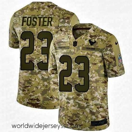 Superbly made Nike Houston Texans 23 Arian Foster Limited Camo 2018 Salute to Service NFL Jersey