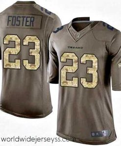 Exquisitely designed Nike Houston Texans 23 Arian Foster Limited Green Salute to Service NFL Jersey