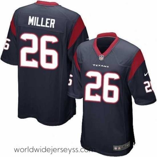 Finely crafted Nike Houston Texans 26 Lamar Miller Game Navy Blue Team Color NFL Jersey