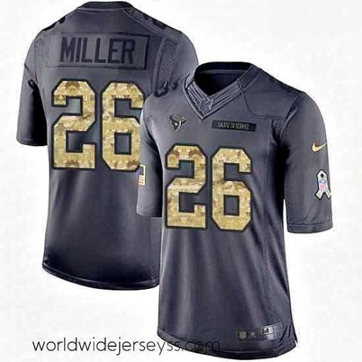 Exceptionally fashioned Nike Houston Texans 26 Lamar Miller Limited Black 2016 Salute to Service NFL Jersey