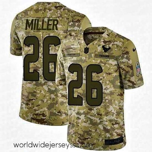 Superbly made Nike Houston Texans 26 Lamar Miller Limited Camo 2018 Salute to Service NFL Jersey