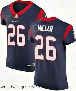 Exquisitely designed Nike Houston Texans 26 Lamar Miller Navy Blue Team Color Vapor Untouchable Elite Player NFL Jersey