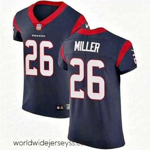 Exquisitely designed Nike Houston Texans 26 Lamar Miller Navy Blue Team Color Vapor Untouchable Elite Player NFL Jersey